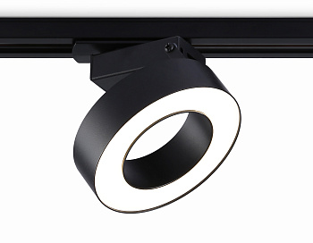 Трековый однофазный светодиодный светильник GL6868 BK черный LED 15W 4200K D115*80