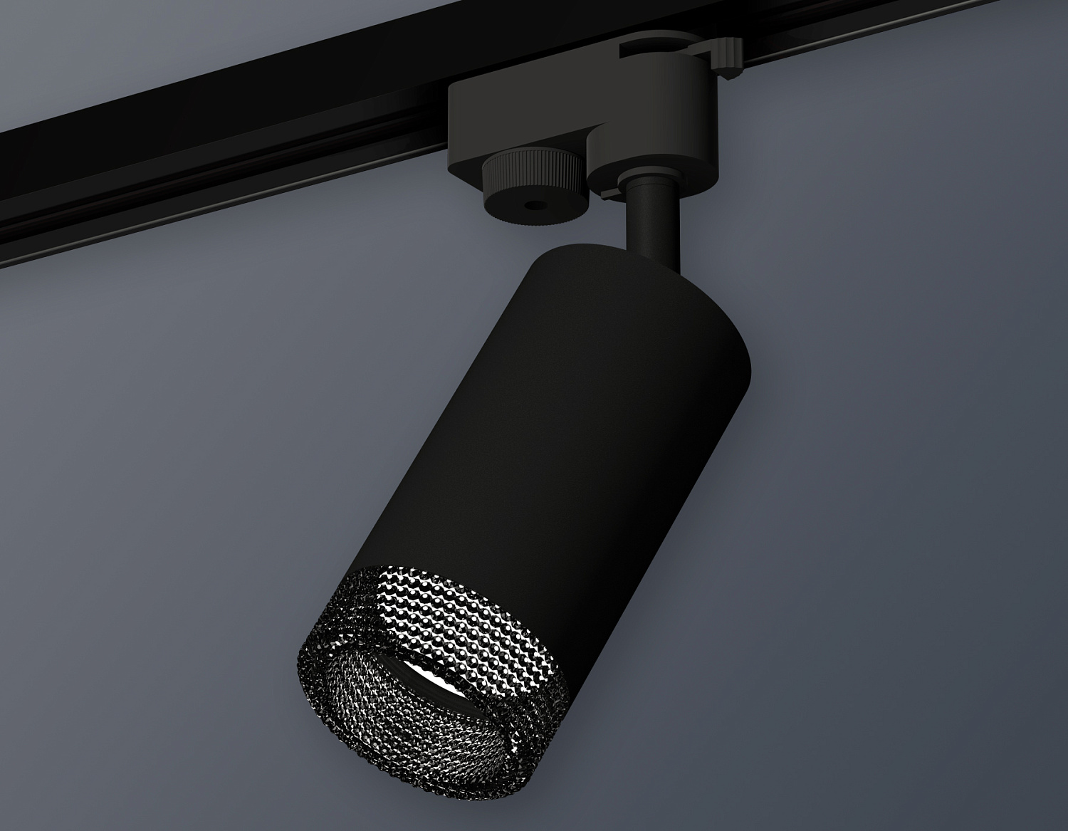 Комплект трекового однофазного светильника XT6323081 SBK/BK черный песок/тонированный MR16 GU5.3 (A2521, C6323, N6151)