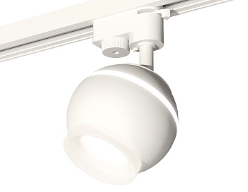 Комплект трекового однофазного светильника с подсветкой XT1101071 SWH/FR белый песок/белый матовый MR16 GU5.3 LED 3W 4200K (A2520, C1101, N7165)