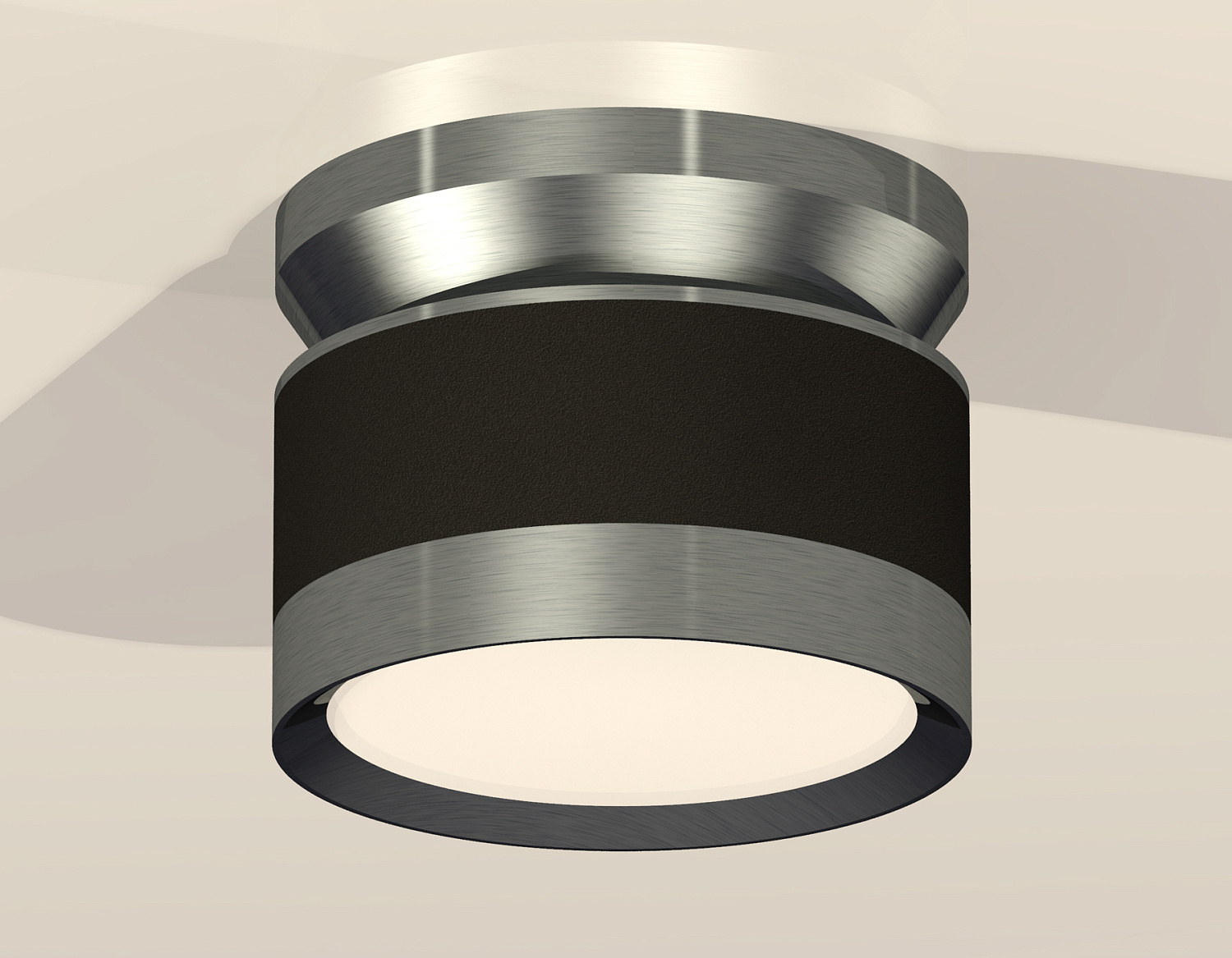 Комплект накладного светильника XS8102070 SBK/PPH черный песок/графит полированный GX53 (N8919, C8102, N8133)