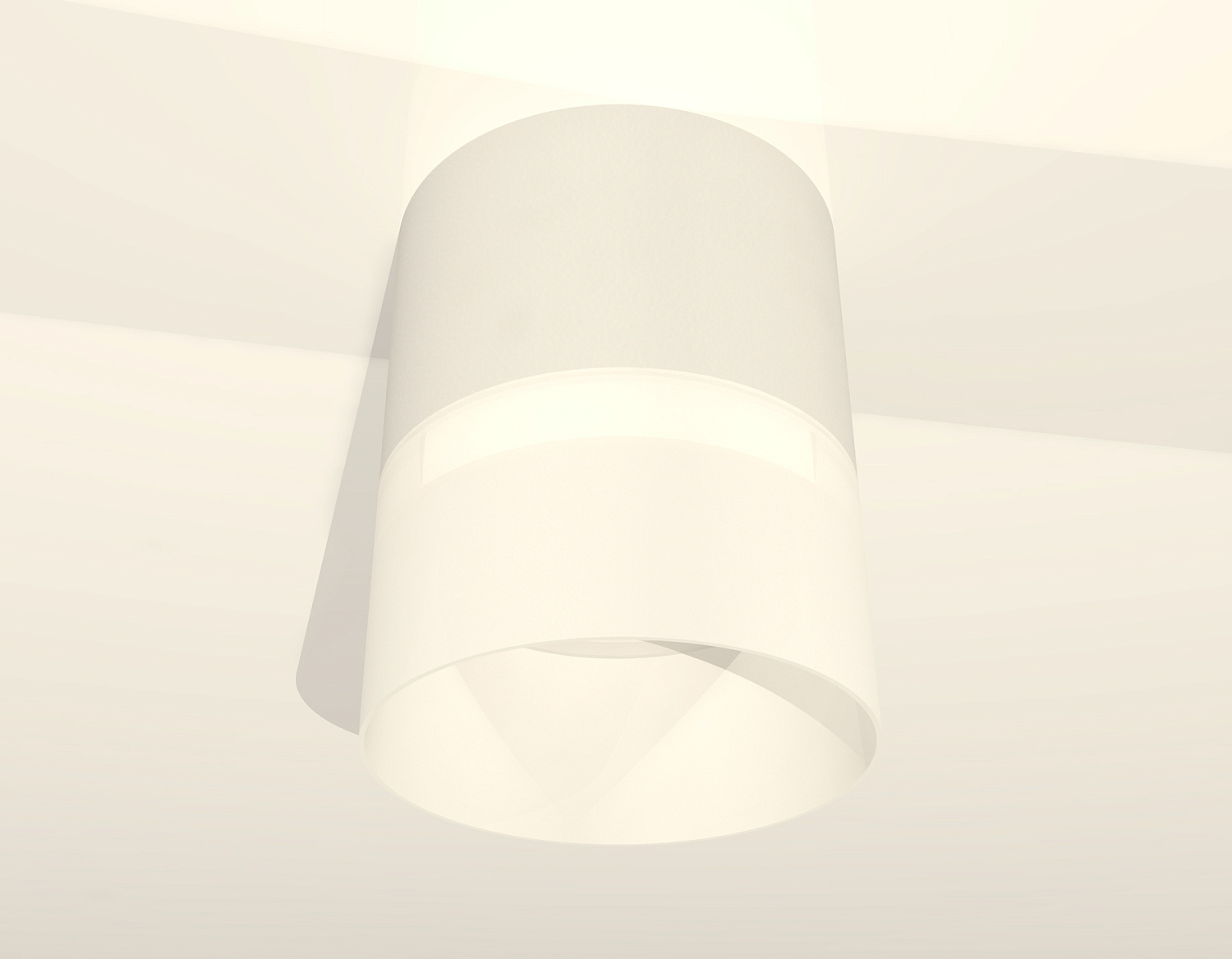 Комплект накладного светильника с акрилом XS8110002 SWH/FR белый песок/белый матовый GX53 (C8110, N8402)