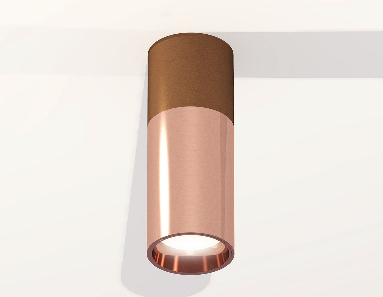 Комплект накладного светильника XS6326060 PPG/SCF золото розовое полированное/кофе песок MR16 GU5.3 (C6304, C6326, A2010, N6114)