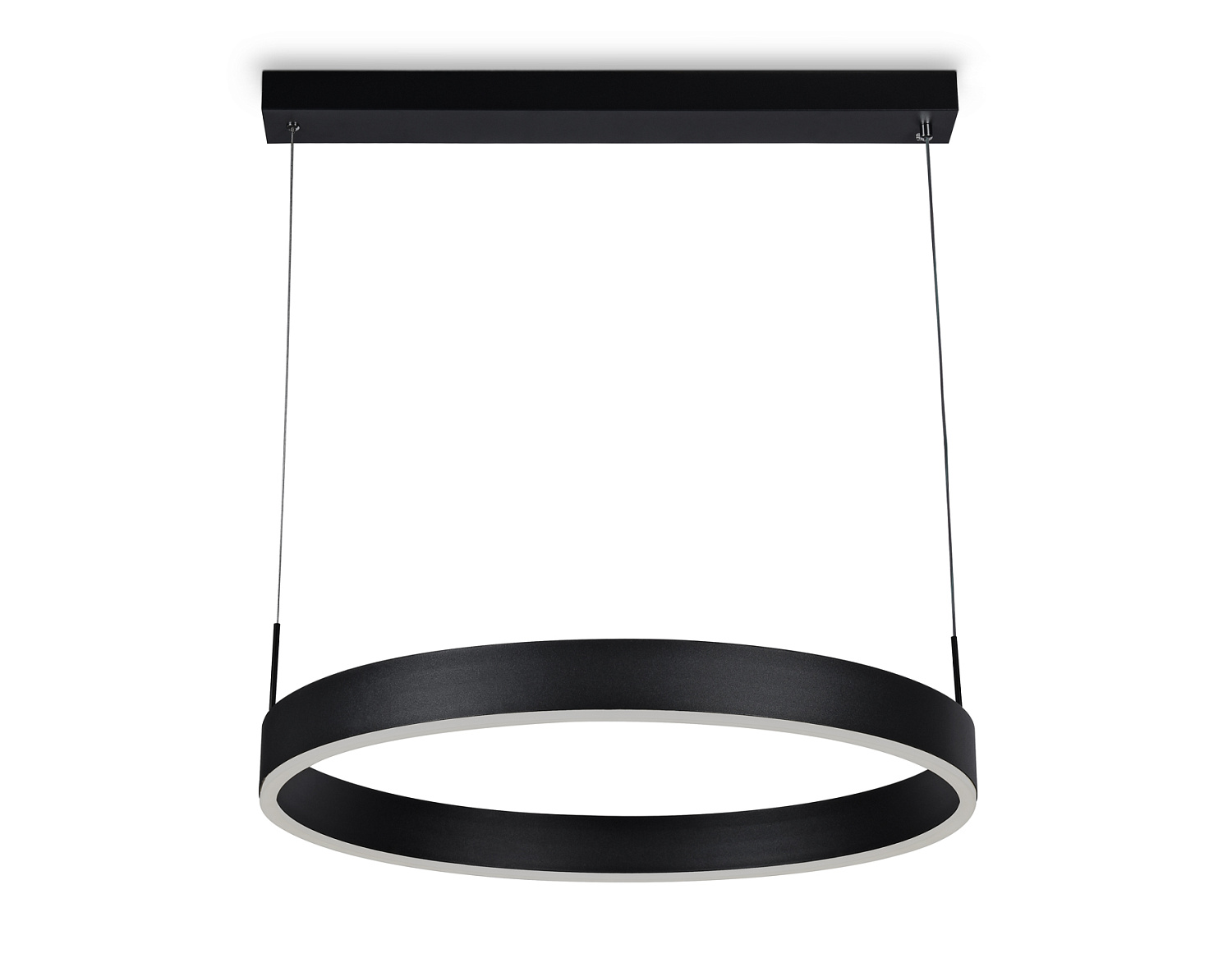 Подвесной светодиодный светильник с пультом управления FA6606 BK черный 51W D600*700 (ПДУ РАДИО 2.4G)