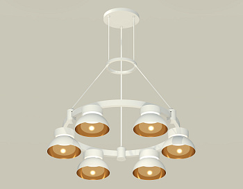 Комплект подвесного светильника Techno Ring XR92031002/6 SWH/PYG/CL белый песок/золото желтое полированное/прозрачный GX53 (A9203, C9231, N8144)