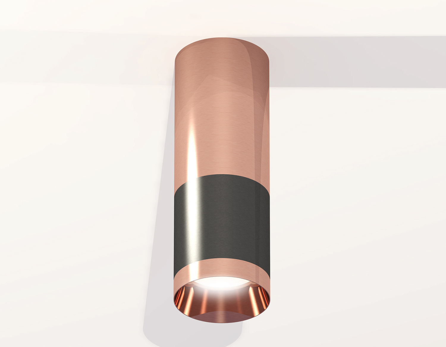 Комплект накладного светильника XS6303060 DCH/PPG черный хром/золото розовое полированное MR16 GU5.3 (C6303, C6326, A2010, N6135)