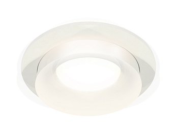 Комплект встраиваемого светильника с акрилом XC7621044 SWH/FR белый песок/белый матовый MR16 GU5.3 (C7621, N7165)