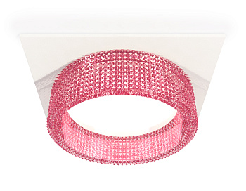 Комплект встраиваемого светильника XC8061032 SWH/PI белый песок/розовый GX53 (C8061, N8486)