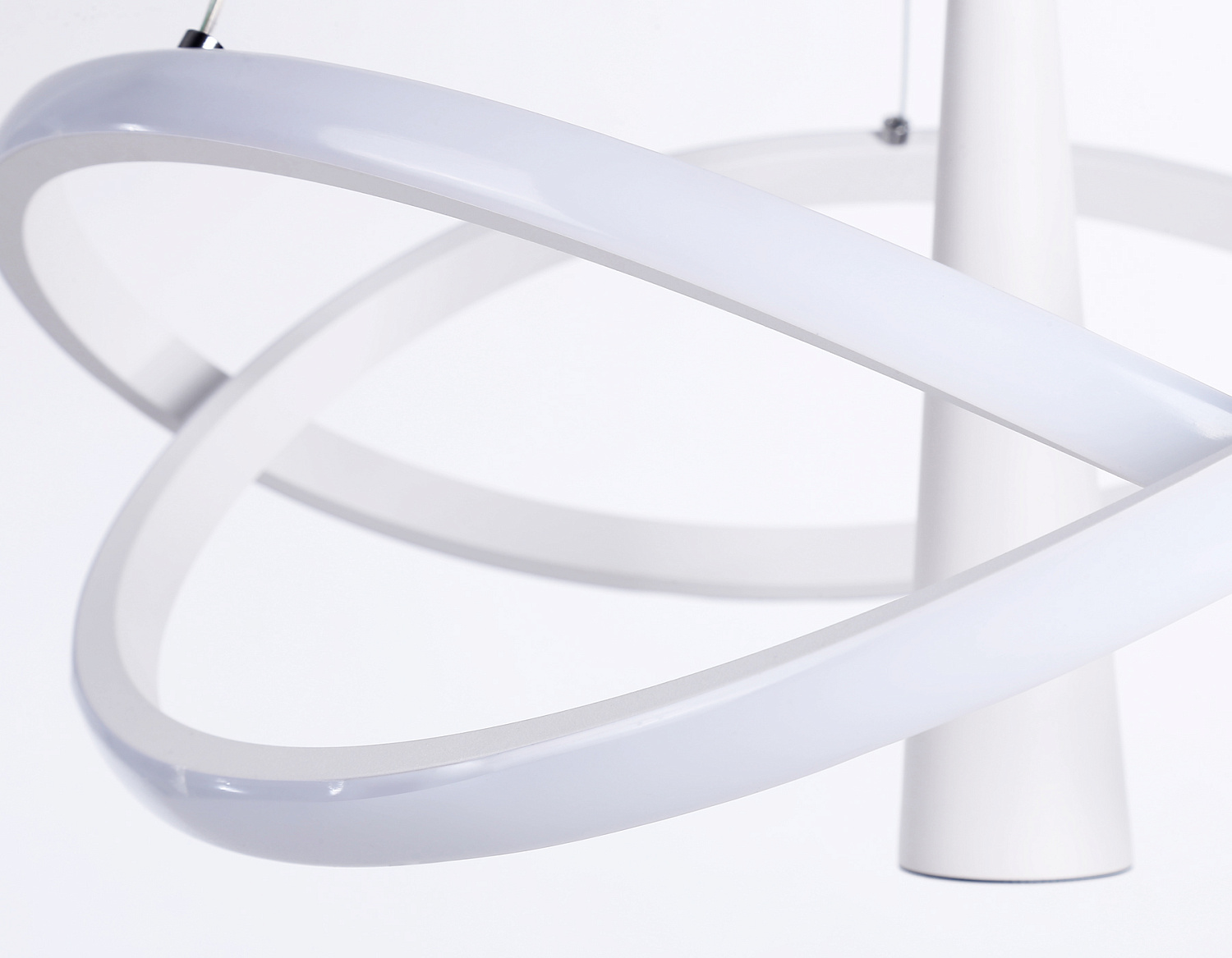 Подвесной светодиодный светильник с пультом управления FL5367/2+1 WH белый 47W 3000K-6400K D480*1200 (ПДУ ИК)