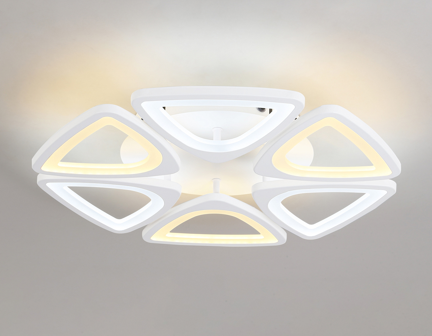 Потолочный светодиодный светильник с пультом FA4494/6 WH белый 4200K/3000K+6400K/6400K+3000K 84W D450*80 (ПДУ ИК)