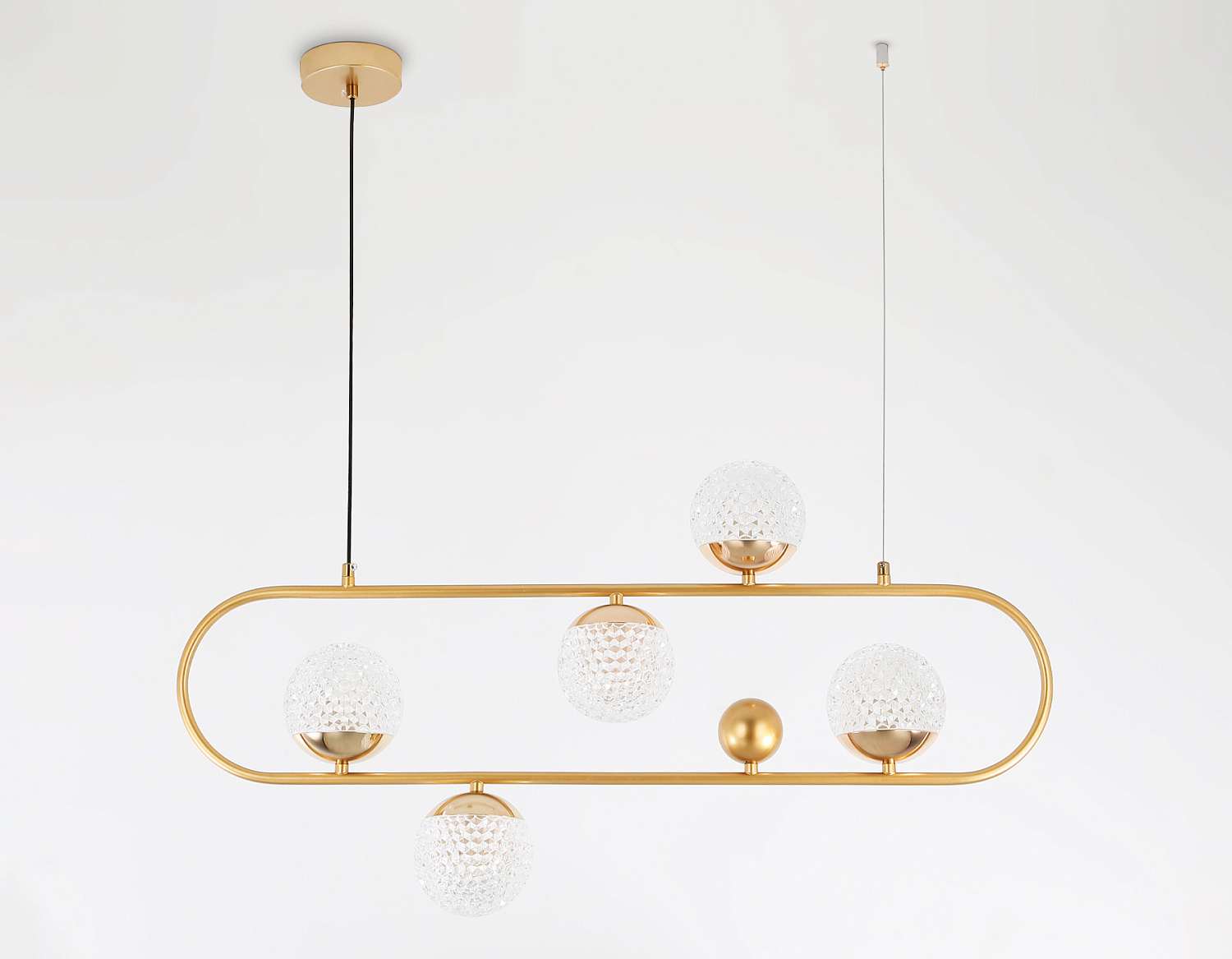 Подвесной светильник со сменной лампой TR5433/5 GD золото G9/5 max 40W 780*110*1000