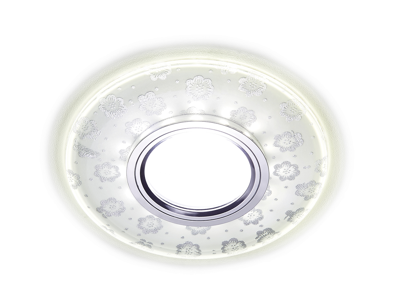 Встраиваемый точечный светильник MR16 со светодиодной подсветкой S170 CL/CH хром/серебро MR16+3W(LED WHITE)