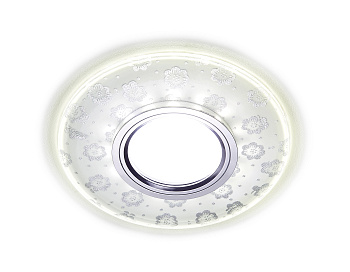 Встраиваемый точечный светильник MR16 со светодиодной подсветкой S170 CL/CH хром/серебро MR16+3W(LED WHITE)