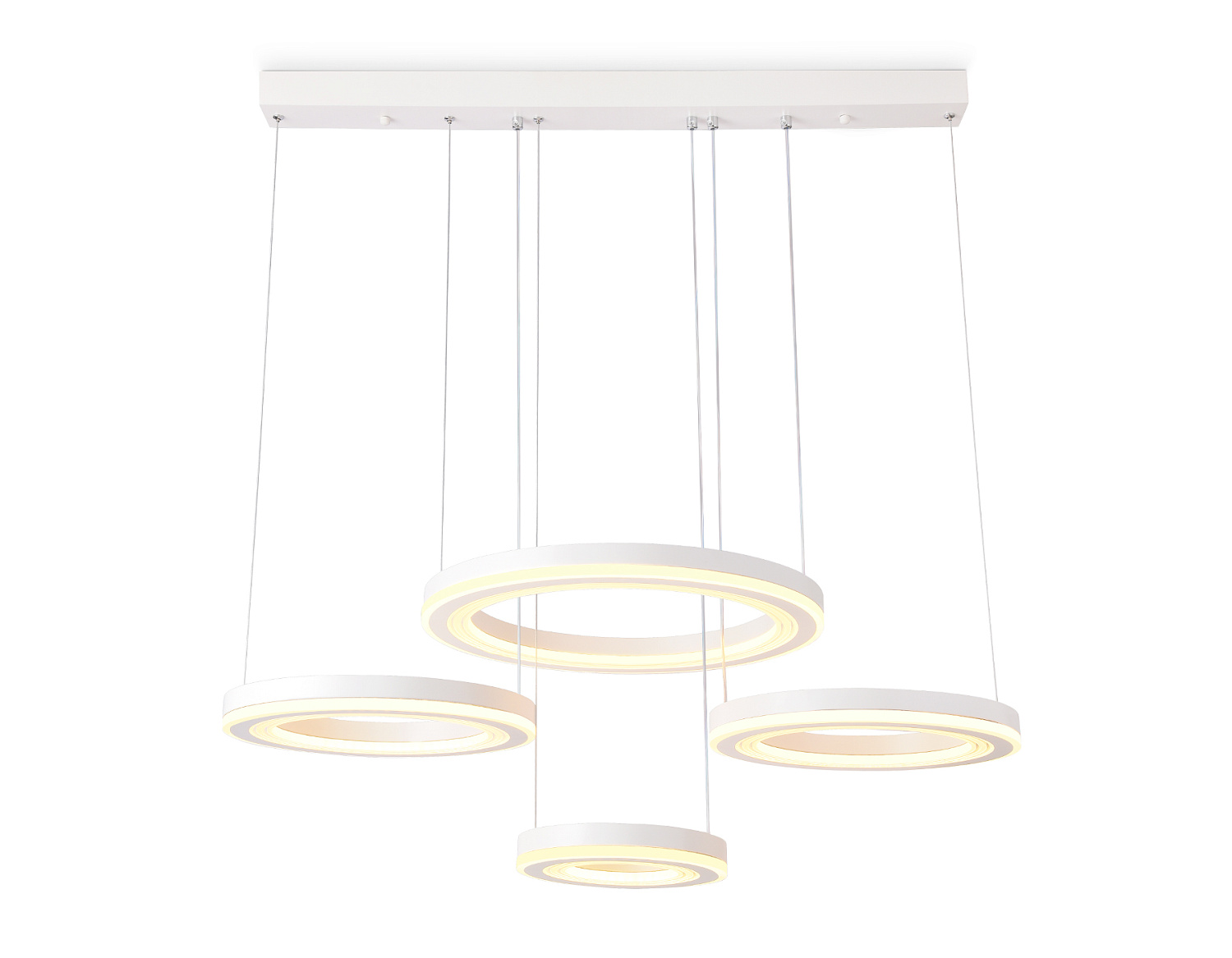 Подвесной светодиодный светильник с пультом FA4325/4 WH белый 3000K/4200K/6400K 168W 770*400*720 (ПДУ РАДИО 2.4G)