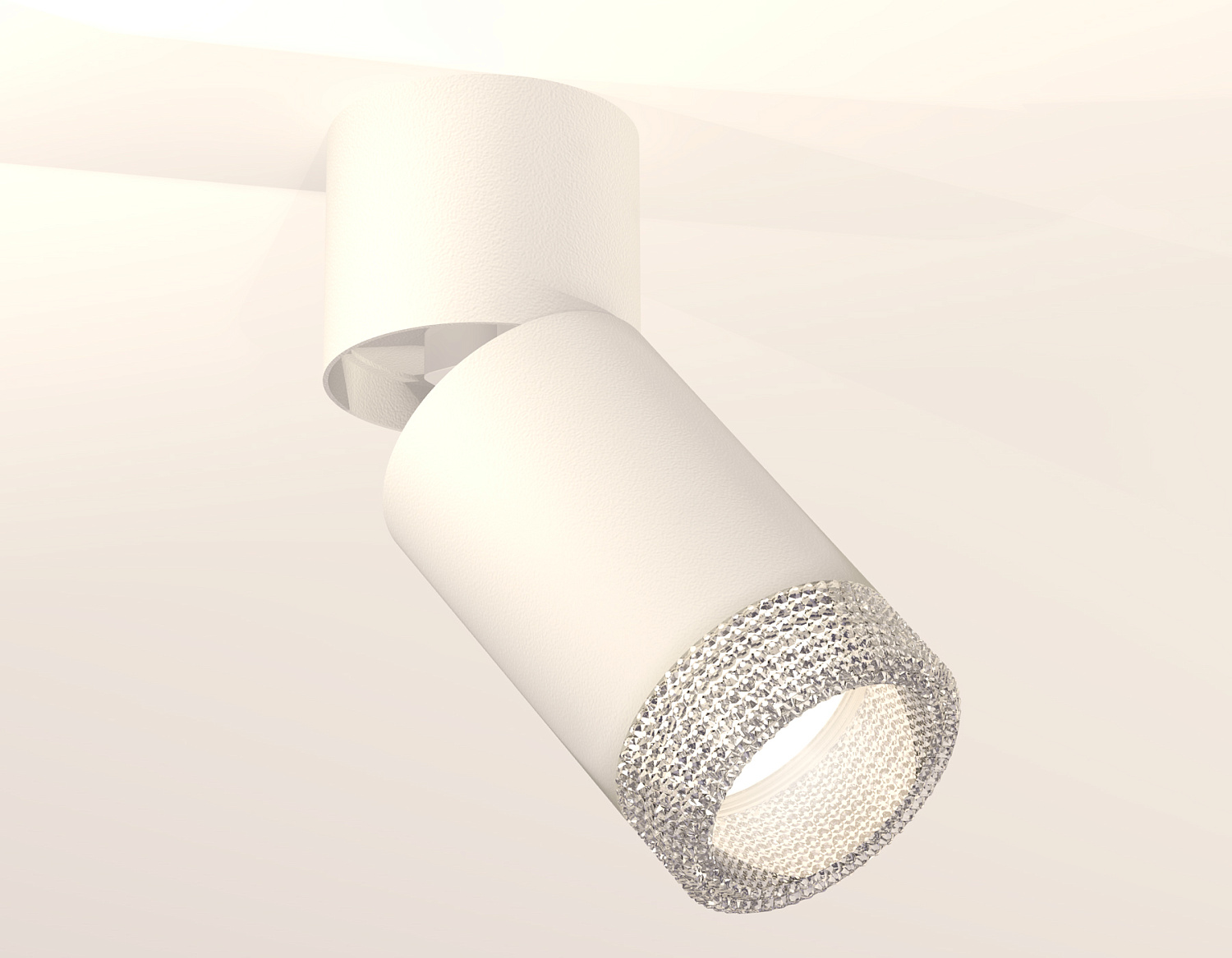 Комплект накладного поворотного светильника XM6312060 SWH/WH/CL белый песок/белый/прозрачный MR16 GU5.3 (A2220, C6312, N6150)