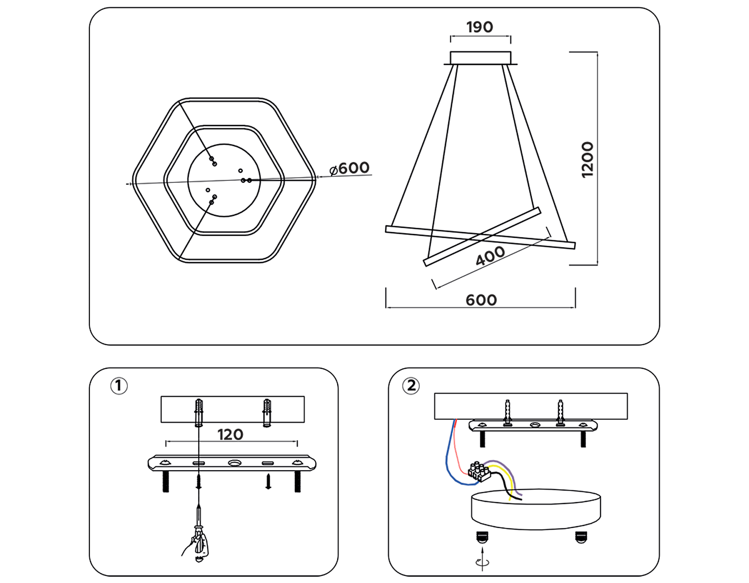 Потолочный светодиодный светильник FL360/2 WH белый 4200K 48W D400/600*1200 (без ПДУ)