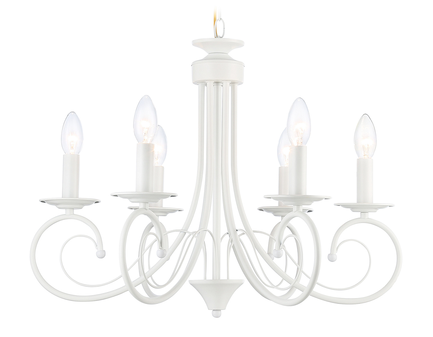 Подвесная люстра TR9611/6 WH белый E14/6 max 40W D560*650