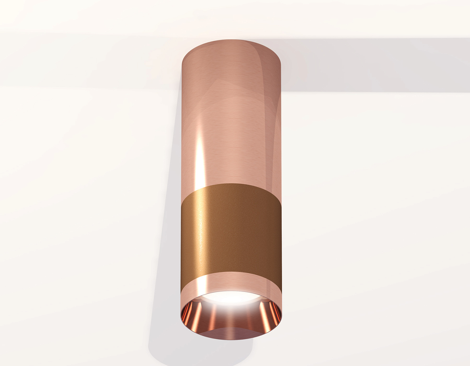 Комплект накладного светильника XS6304090 SCF/PPG кофе песок/золото розовое полированное MR16 GU5.3 (C6304, C6326, A2010, N6135)