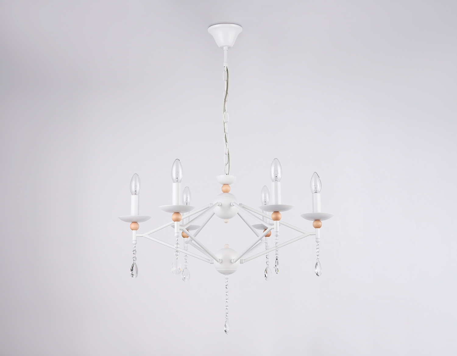 Подвесная люстра TR9596/6 WH белый E14/6 max 40W D660*880