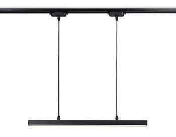 Трековый однофазный подвесной светодиодный светильник GL6787 BK черный LED 24W 4200K 600*22*1025