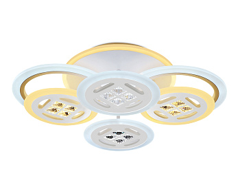 Потолочный светодиодный светильник с пультом FA2951/6 WH белый 4200K/3000K+6400K/6400K+3000K 125W 550*405*150 (ПДУ ИК)