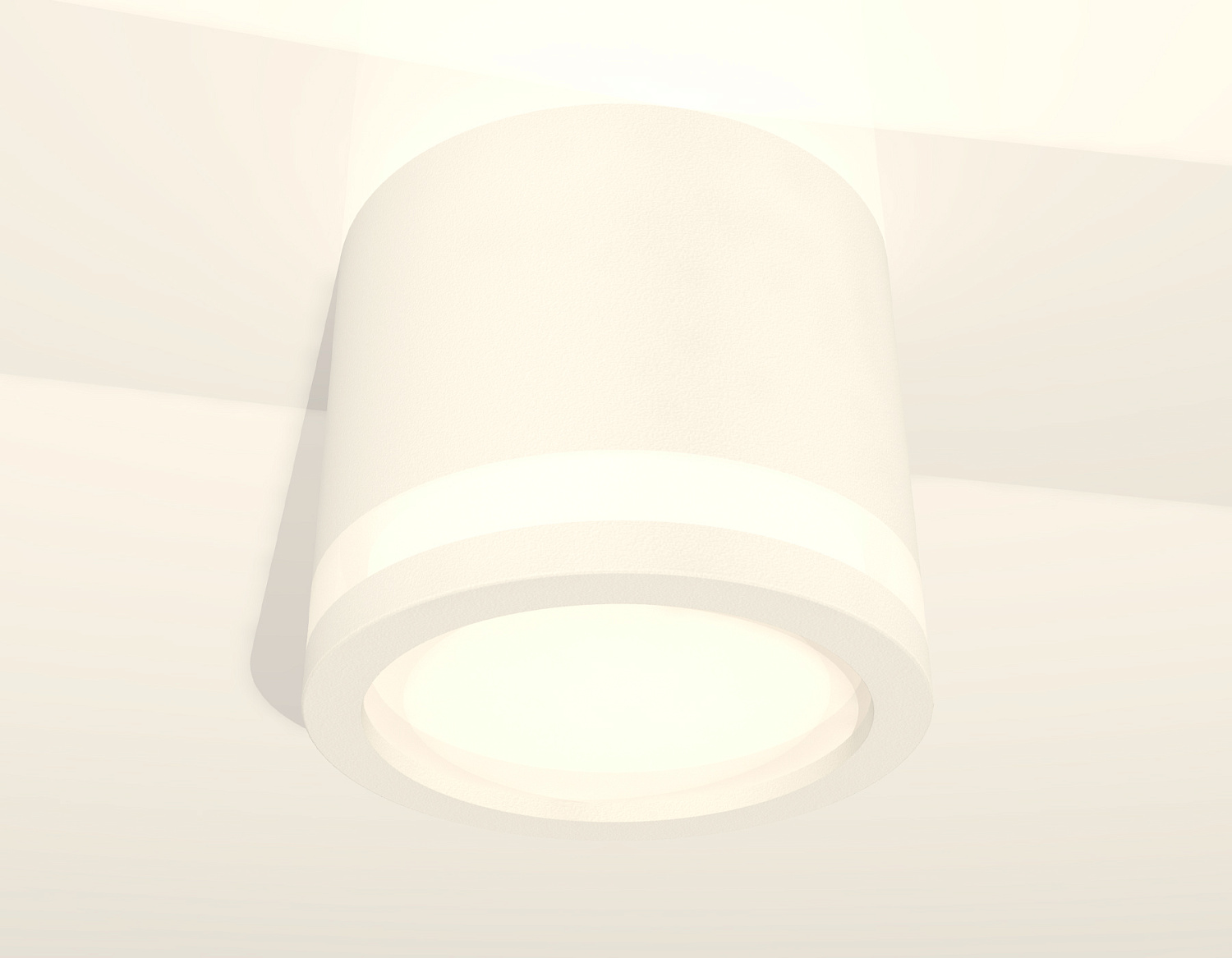 Комплект накладного светильника с акрилом XS8110003 SWH/FR белый песок/белый матовый GX53 (C8110, N8412)