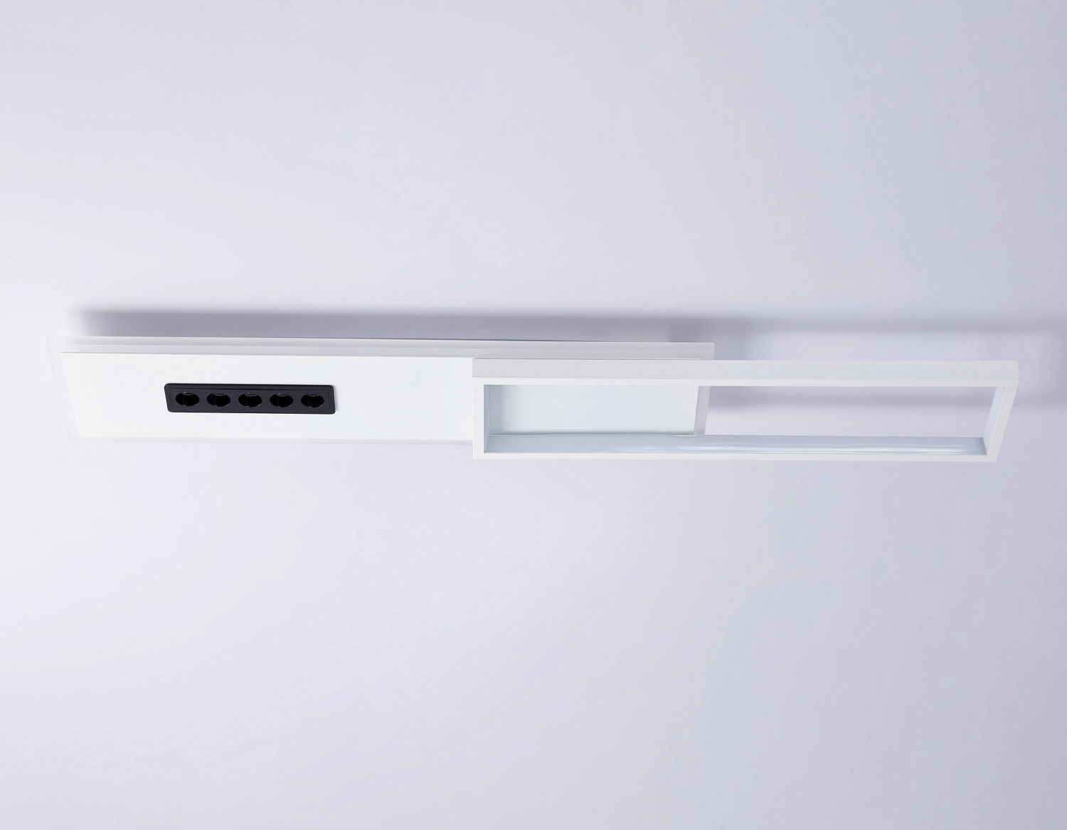 Потолочный светодиодный светильник FL51453 WH/BK белый/черный 52W 3000K-6400K+4200K 800*149*50 (Без ПДУ)