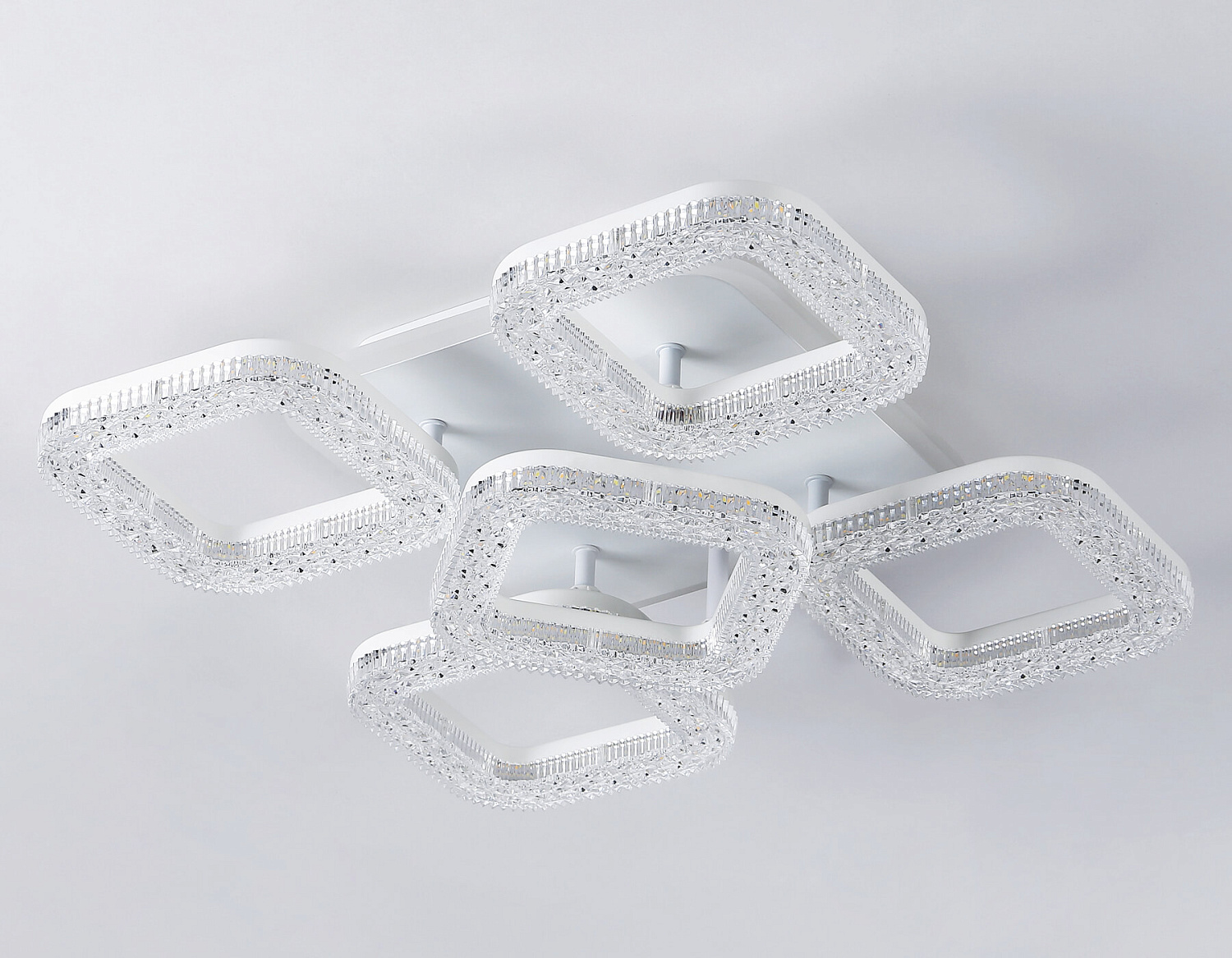 Потолочный светодиодный светильник с пультом FA3914/4+1 WH белый 80W 3000K/4200K/6400K 380*380*110 (ПДУ РАДИО 2.4G)