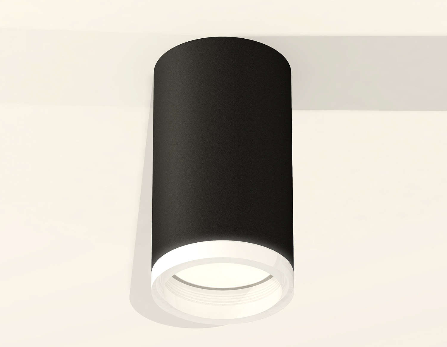 Комплект накладного светильника с акрилом XS6323040 SBK/FR черный песок/белый матовый MR16 GU5.3 (C6323, N6245)