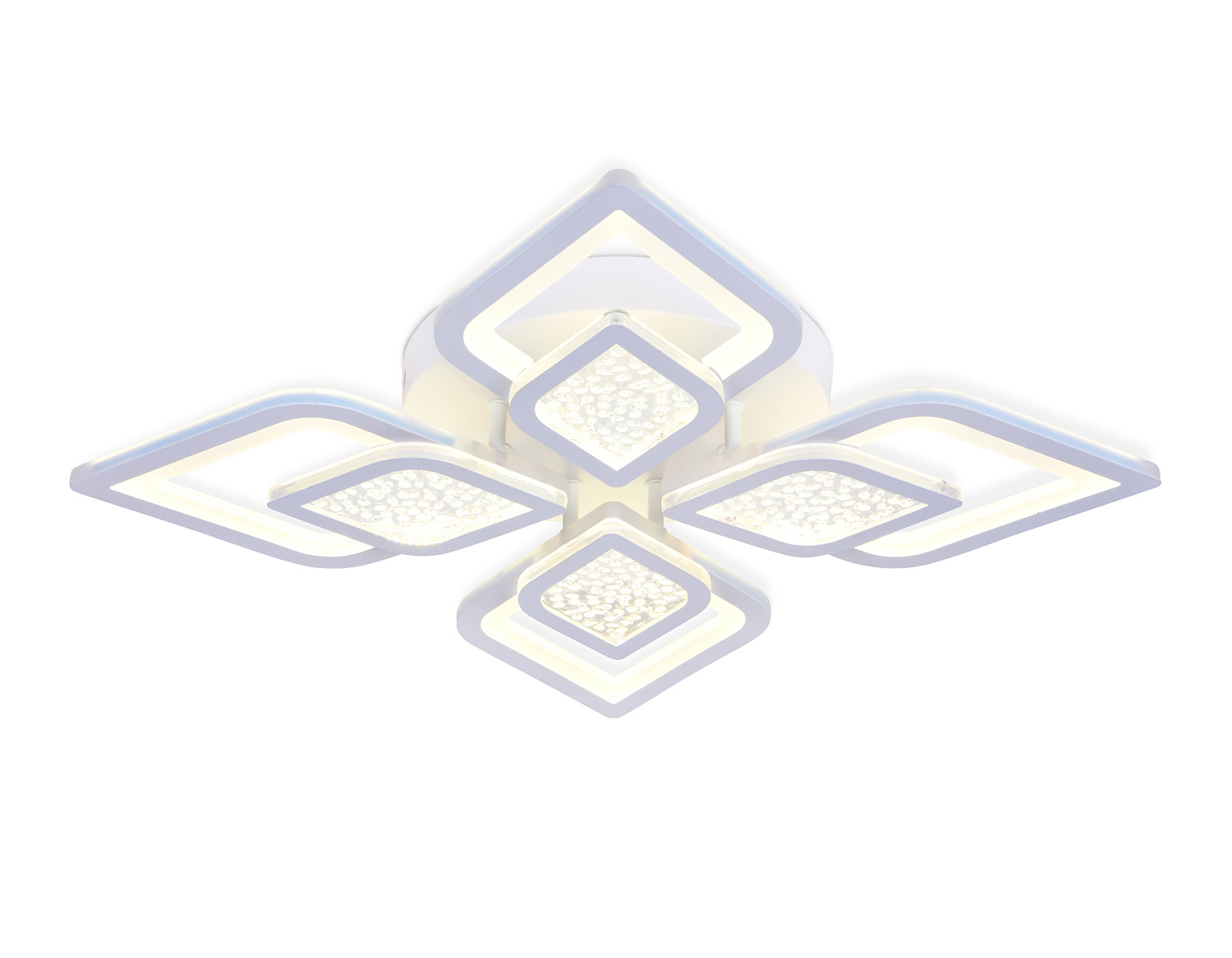 Потолочный светодиодный светильник с пультом FA4285/4+4 WH белый 3000K/4200K/6400K 82W 610*610*90 (ПДУ РАДИО 2.4G)