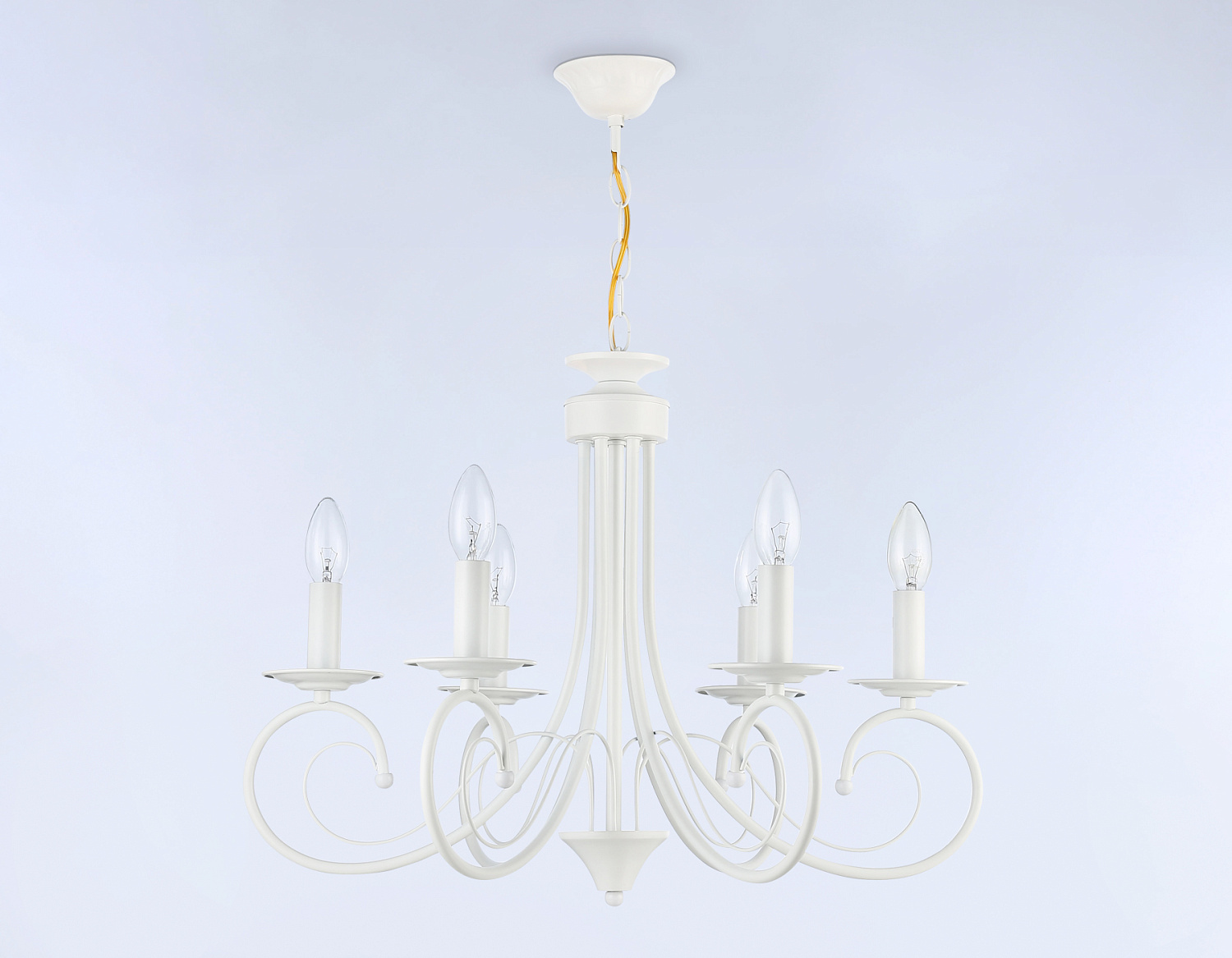 Подвесная люстра TR9611/6 WH белый E14/6 max 40W D560*650