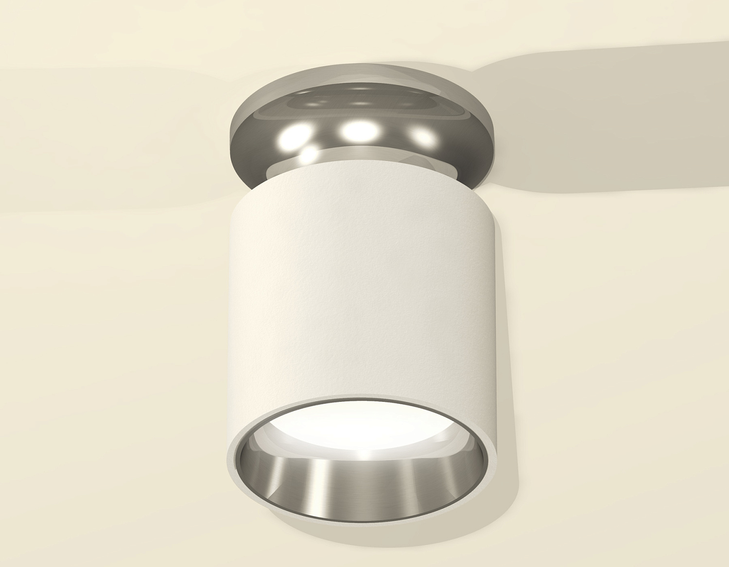 Комплект накладного светильника XS6301142 SWH/PSL белый песок/серебро полированное MR16 GU5.3 (N6903, C6301, N6112)