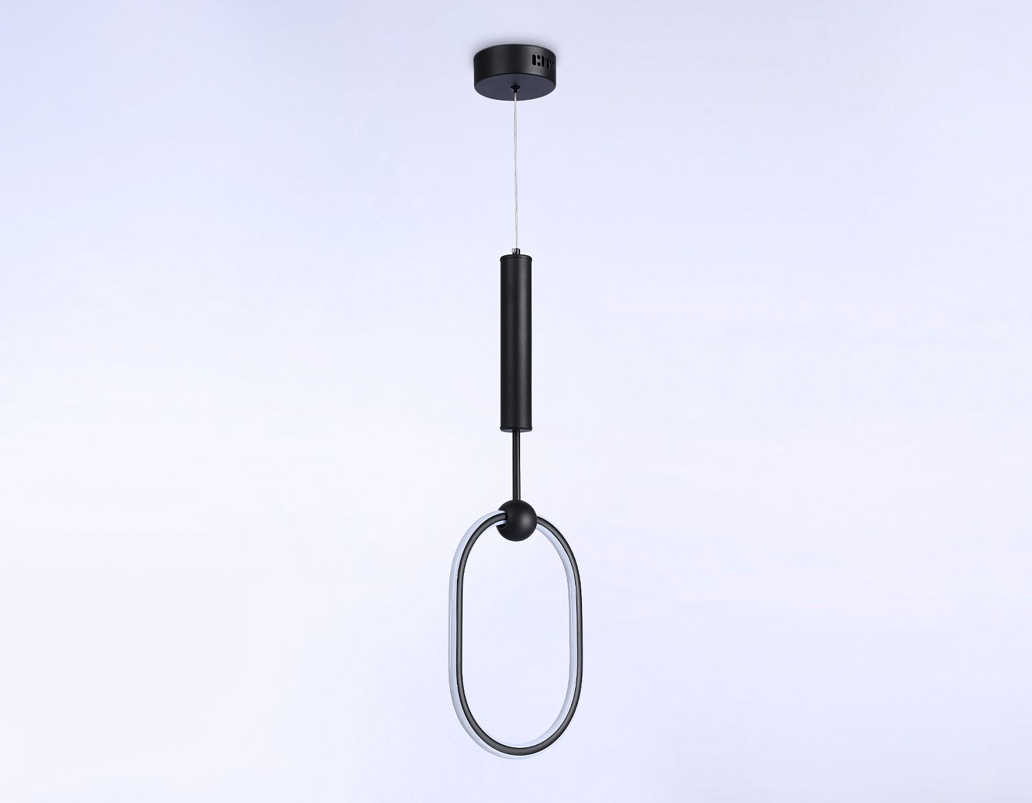 Подвесной светодиодный светильник с пультом FL10577 BK черный 3000K/4200K/6400K 56W 230*16*1000 (ПДУ ИК)