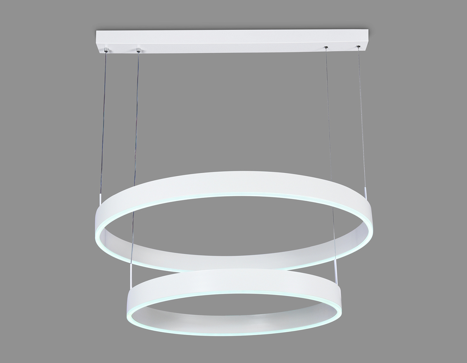 Подвесной светодиодный светильник с пультом управления FA6615/2 WH белый 119W D600/800*750 (ПДУ РАДИО 2.4G)