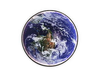 Настенно-потолочный светодиодный светильник FW11131 BK черный 15W LED 3000-6400K D240*38