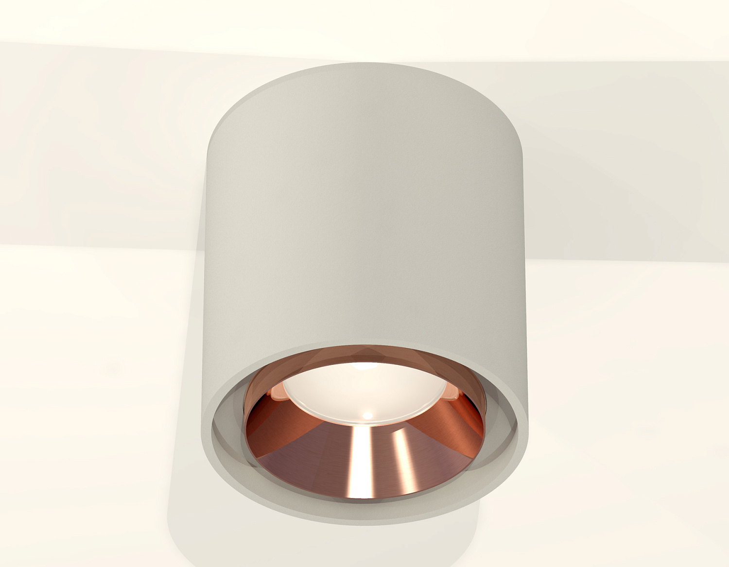 Комплект накладного светильника XS7724005 SGR/PPG серый песок/золото розовое полированное MR16 GU5.3 (C7724, N7035)