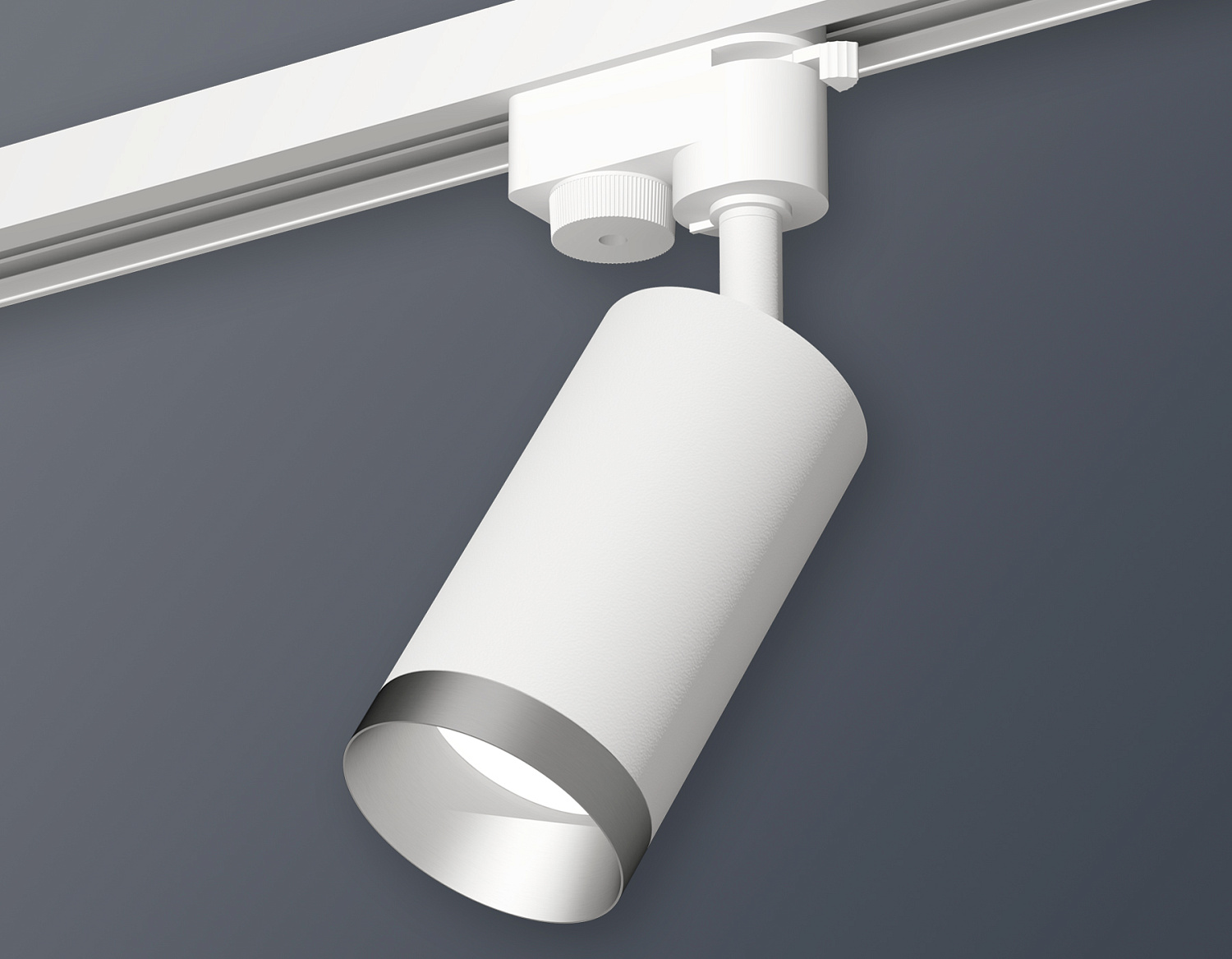 Комплект трекового однофазного светильника XT6322063 SWH/MCH белый песок/хром матовый MR16 GU5.3 (A2520, C6322, N6133)