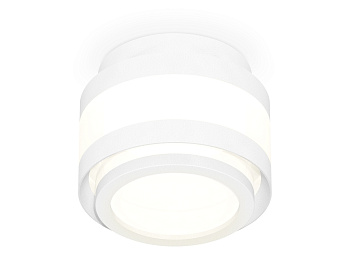 Комплект накладного светильника с акрилом XS8418002 SWH/FR белый песок/белый матовый GX53 (C8418, N8412)