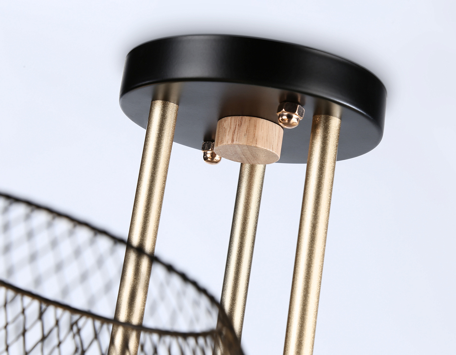 Подвесной светильник TR80164/3 BK/GD черный/золото E27/3 max 40W D580*220