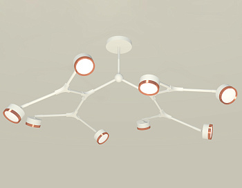 Комплект подвесного поворотного светильника XB9059153/8 SWH/PPG белый песок/золото розовое полированное GX53 (C9059, N8126)