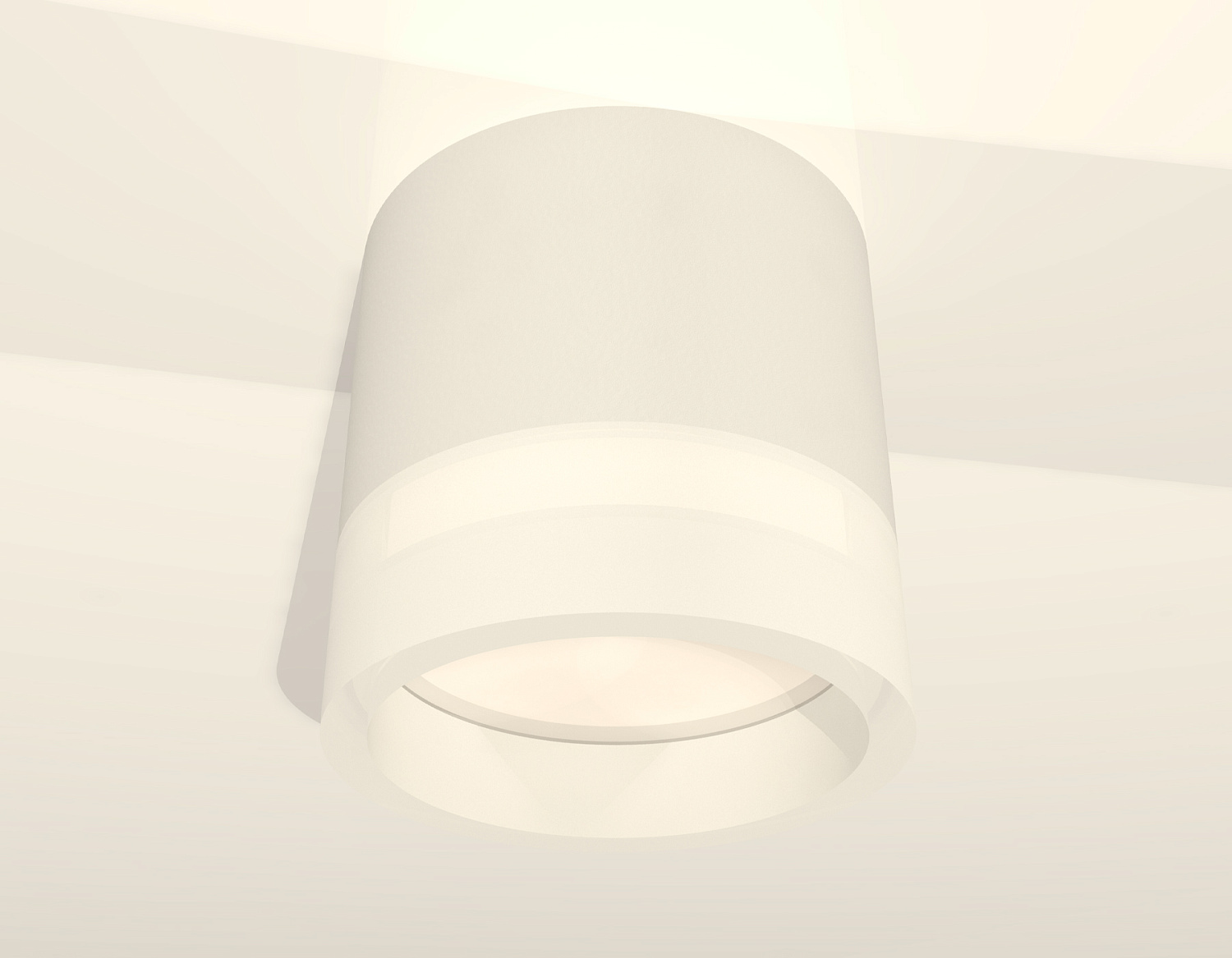 Комплект накладного светильника с акрилом XS8110001 SWH/FR белый песок/белый матовый GX53 (C8110, N8401)