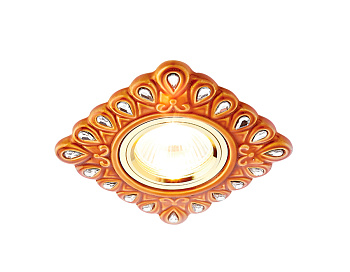 Встраиваемый точечный светильник MR16 из керамики D5550 SB/CL бронза прозрачный керамика