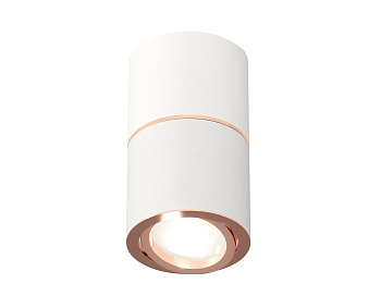 Комплект накладного поворотного светильника XS7401220 SWH/PPG белый песок/золото розовое полированное MR16 GU5.3 (C7401, A2073, C7401, N7005)