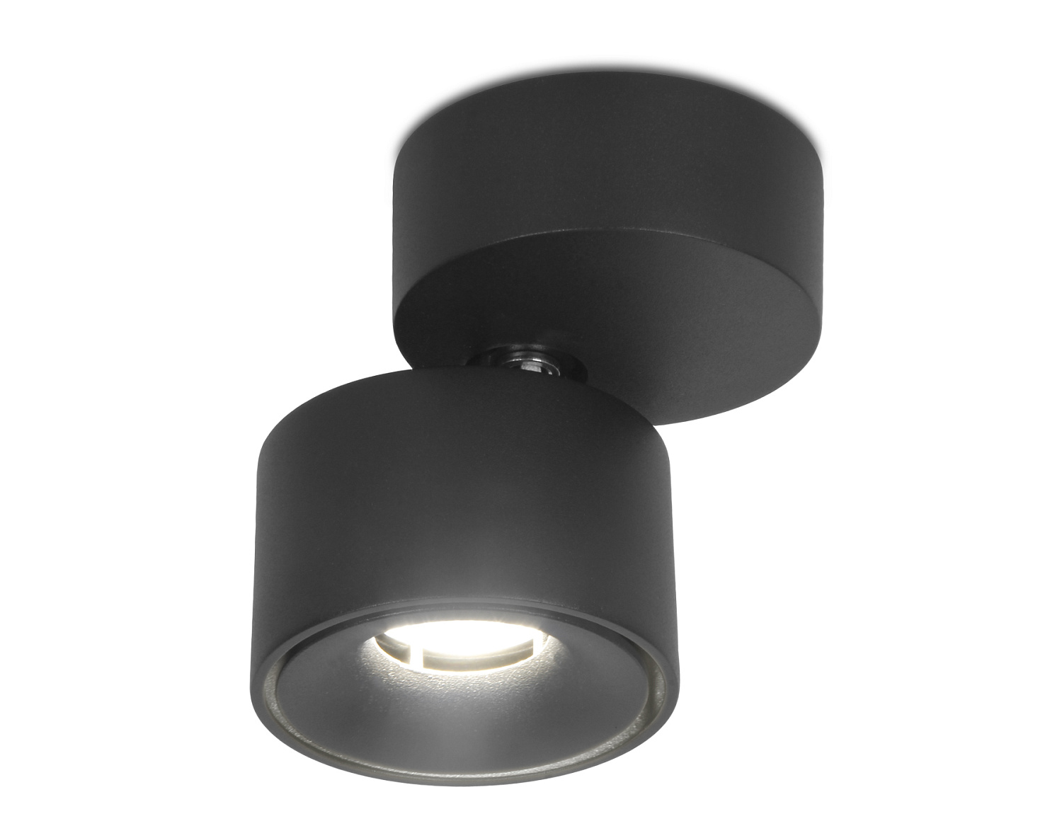 Накладной поворотный светодиодный светильник TN269 SBK черный песок LED 4200K 7W D75*83