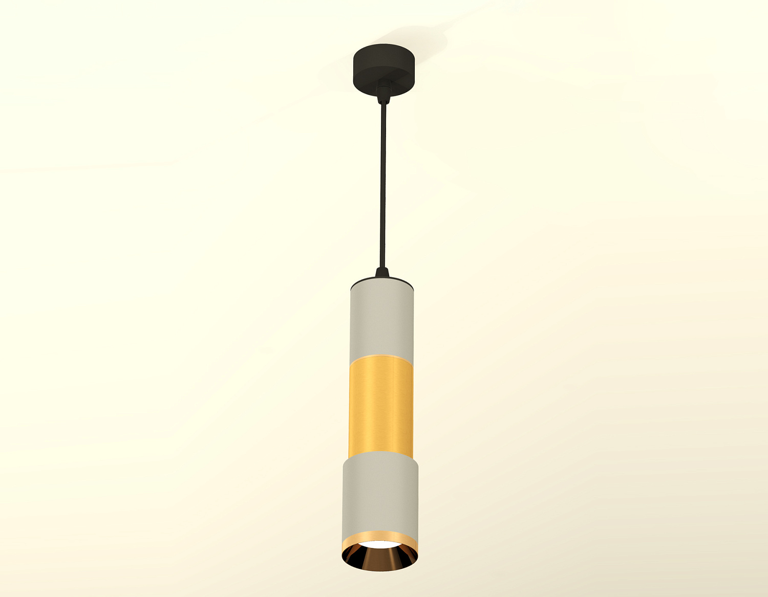 Комплект подвесного светильника XP7423040 SGR/PYG серый песок/золото желтое полированное MR16 GU5.3