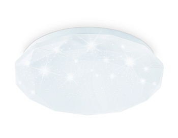 Потолочный светодиодный светильник FZ1018 WH белый 30W 6400K D380*55 (Без ПДУ)