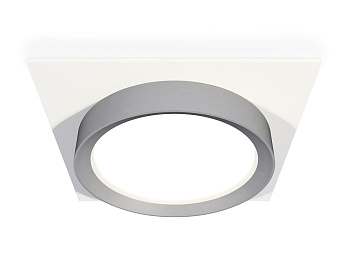 Комплект встраиваемого светильника XC8061004 SWH/MCH белый песок/хром матовый GX53 (C8061, N8121)