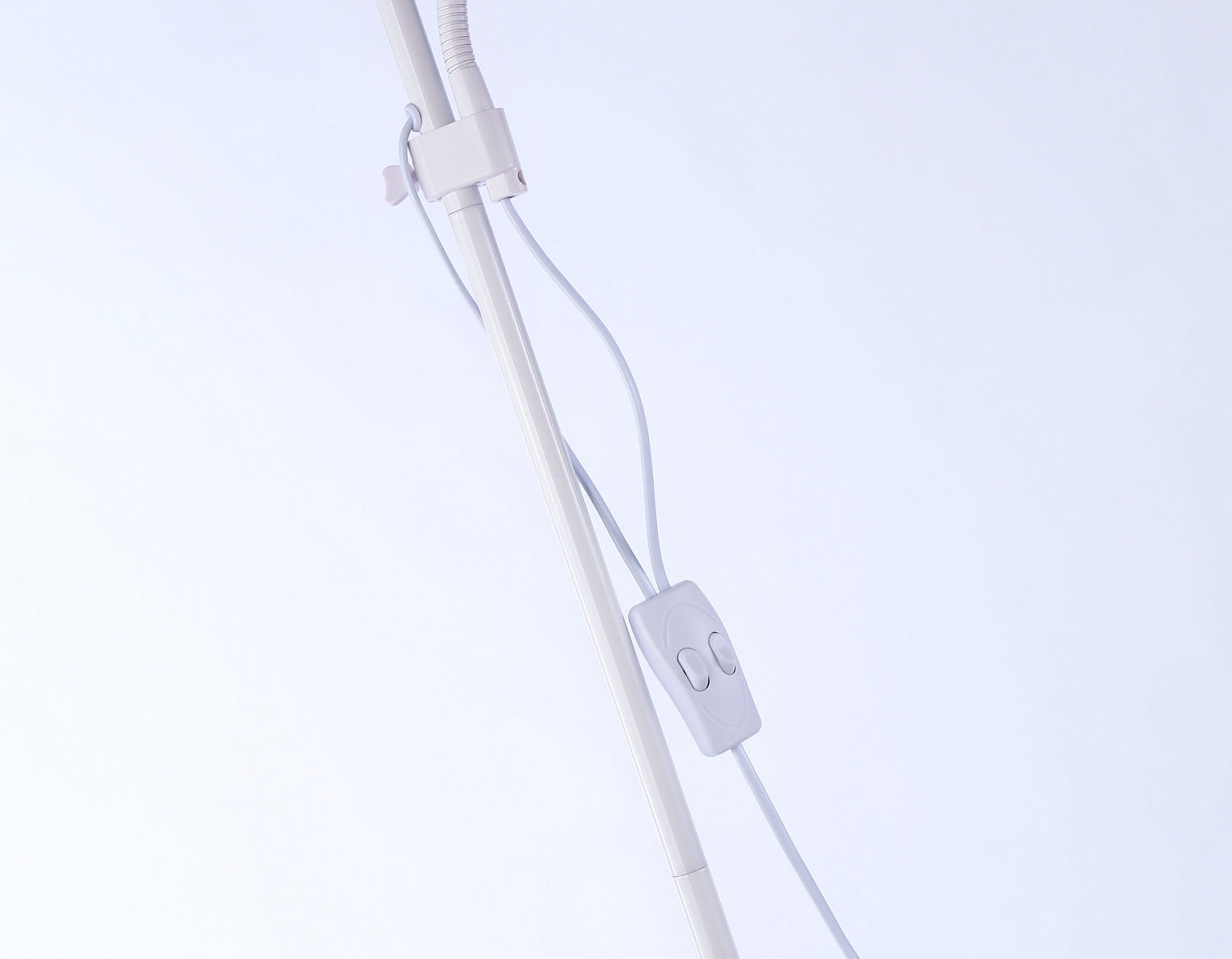 Светильник напольный с выключателем на проводе TR97622/2 WH белый E27+E14 max 40W D245/100*1770