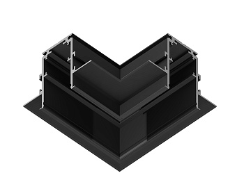 Коннектор угловой для встраиваемого шинопровода Magnetic GL3354 BK черный коннектор угловой встраиваемый 85*85*H46.8