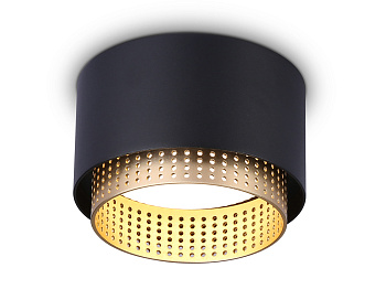 Накладной точечный светильник GX53 TN71275 BK/GD черный/золото GX53 max 12W D95*62