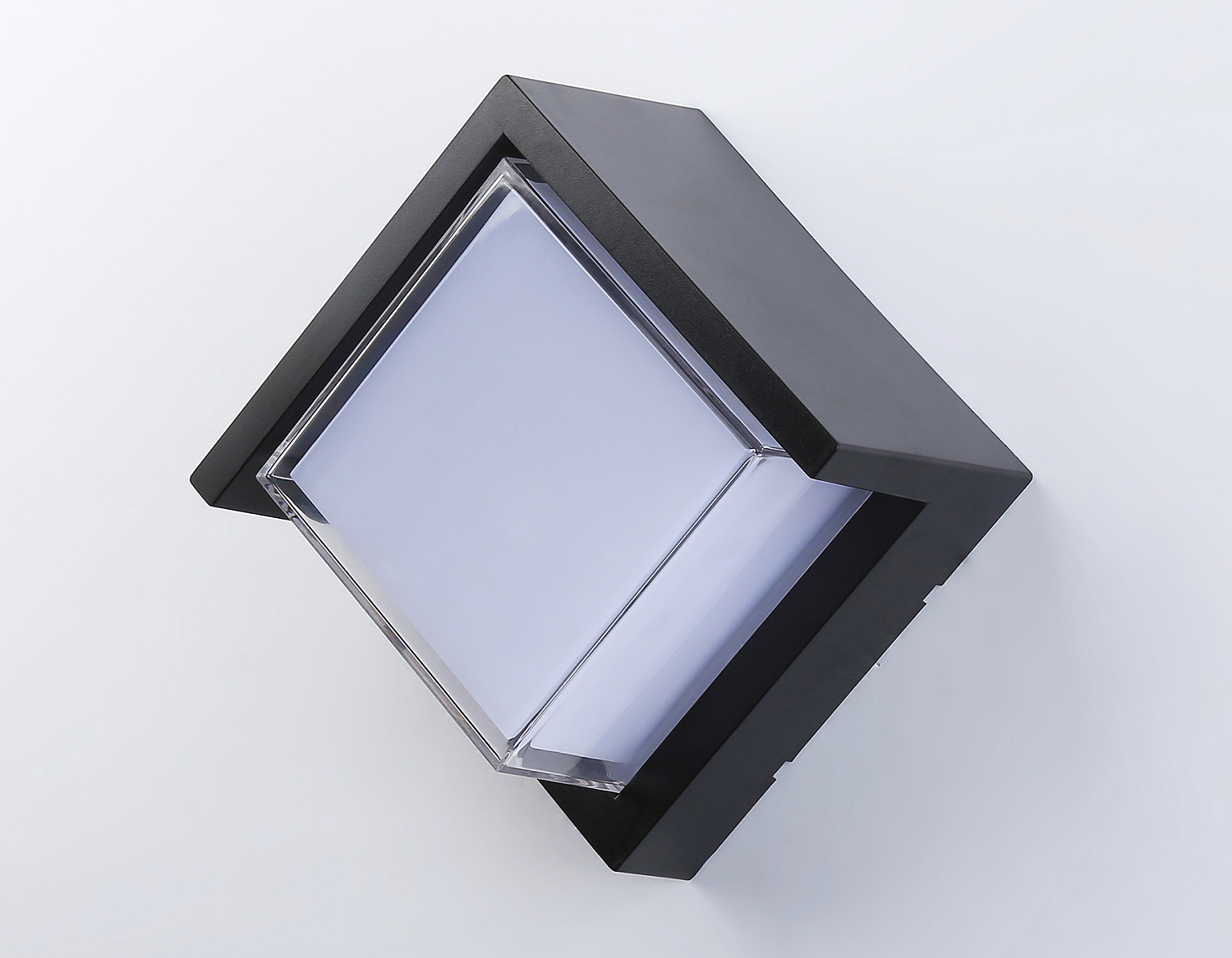 Уличный настенный архитектурный светодиодный светильник ST5233 BK черный IP65 LED 4200K 12W 220*220*100